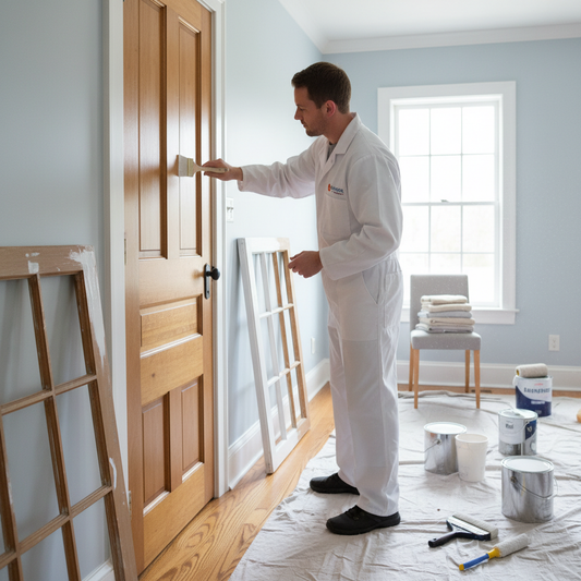 Professional door and window polish and paint service
