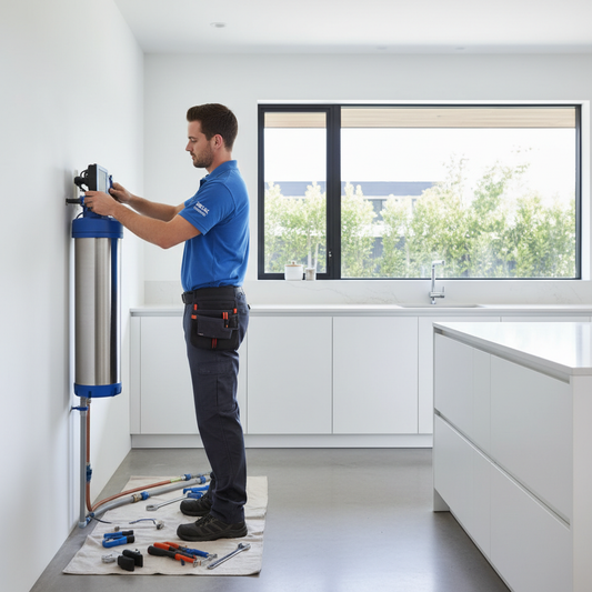Professional water filter installation service