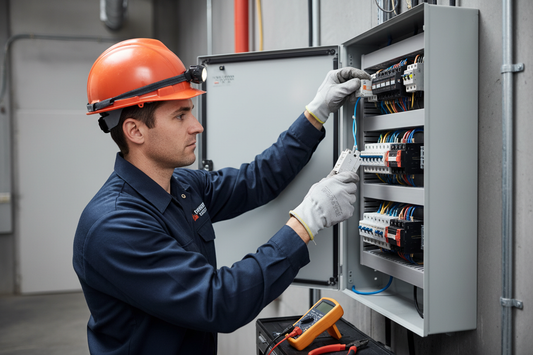 Professional circuit breaker replacement service by a licensed electrician