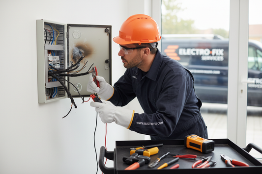 Professional short circuit repair service by a licensed electrician